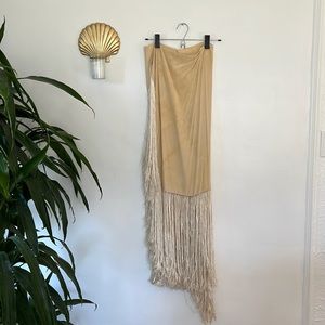 Vintage fringe shawl